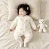 Ropa de una pieza fina de algodón para bebé recién nacido, mameluco para bebé de mes completo para niños y niñas, ropa de algodón puro para primavera, otoño, invierno, ropa de algodón Clase A
