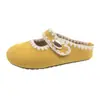 Chinelos Baotou Femininos para Uso Externo 2026 Primavera Novos Retro Aumentadores de Altura Sapatos Birkenstock Estilo Étnico Slip-Ons Sapatos Preguiçosos