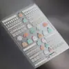 Adesivos de Unha Magico Minimalista Estilo Ins com Textura Tricotada Ts333 Série de Padrões de Suéter Suaves Estilo Coreano