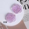Parche de flor tridimensional de rosa con pan de oro de 22 mm estilo coreano para horquilla de resina DIY, aretes, flor para zapatos, accesorios de joyería