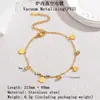 Dongguan titanio acero joyería moda simple amor Europa y Estados Unidos transfronterizo acero inoxidable tobillera femenina alto sentido no se decolora venta al por mayor
