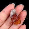 1796-1in Lobo tallado piedra ágata cristal natural Mini adornos artesanales de animales pequeños suministro transfronterizo venta al por mayor