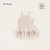 Bangxuan Roupas Infantis Verão Novo Vestido de Alcinha para Meninas Bebê Patchwork Bebê Pequeno Vestido Bolo Vestido de Meninas Saia Infantil
