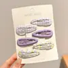Herramienta para Flequillo y Peinado Infantil, Pinza Pequeña para el Cabello de Gota de Agua, Pasador Lateral para Niñas, Pinza Bb de Colores para Bebés Niñas