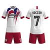 Jersey de fábrica fuente personalizado para partido de fútbol, entrenamiento, uniforme de equipo, impresión por sublimación, traje de fútbol de secado rápido personalizado