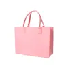 Bolso de Fieltro de Gran Capacidad con Bloques de Color para Souvenirs, Bolso Publicitario Corporativo Personalizado, Bolso de Mano Moderno y Versátil