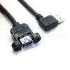 Cabo de Dados USB3.0 Am para USB Bm Curvo Direito com Fixação por Parafuso Cabo de Extensão Adaptador de Conexão para Pequenos Eletrodomésticos