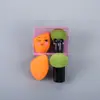 Criativo Fofo Bola de Moagem Cabacinha Gotas d'Água Formato Especial Conjunto de Ovos de Beleza Uso Duplo Seco e Úmido Ovo de Maquiagem Colorido Ferramenta de Maquiagem para Beleza