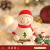 Nuevos adornos navideños creativos para personas mayores, muñeco de nieve de resina, pequeños adornos, decoración de escena de dibujos animados, regalo, muñeca