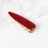 Grampo de cabelo Angkor Red Irregular Alloy Drop Glaze Hairpin Cabelo quebrado Grampo de cabelo Front Side Bangs Clipe Duckbill Par de grampos