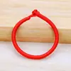 Pulseira de cordão vermelho da sorte com nó diamante, tecida à mão em estilo étnico, para homens e mulheres, joia de cordão vermelho para o Festival do Barco Dragão