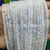 2 cuentas espaciadoras de cristal de ágata de piedra natural de 4 mm, cuentas sueltas para joyería semiacabada, accesorios disponibles al por mayor