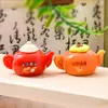 Tetera de Dibujos Animados Linda con Partículas Lindas Transmisión en Vivo Bolsa Sorpresa de Moda Accesorios DIY Adornos Pequeños de Escritorio Accesorios Pequeños Luminosos