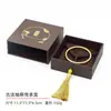 Caja de joyería tradicional de doble apertura, caja para pulsera dorada, caja con cajón para pulsera antigua, caja de joyería, caja de embalaje para joyería