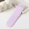 Calcetines Elásticos de Encaje de Seda Hielo para Mujer, Estilo Delgado de Verano, Absorbentes de Sudor y Transpirables, Calcetines Blancos Arrugados de Media Pantorrilla, Calcetines de Media Pantorrilla al por Mayor