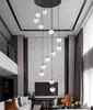 Lámpara de Araña para Sala de Estar Moderna Minimalista Elegante Iluminación de Escaleras Luz Nórdica Lujo de Gama Alta Nuevo Modelo 2026 Luz para Vestíbulo Principal