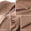 Otoño e Invierno Nueva Llegada Pequeño Negro Estilo Universitario Todo Combinable Chaqueta Traje Pequeño Manga Larga Uniforme Estudiantil Traje