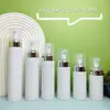 Botella Mousse Blanca de 100ml con Cepillo Limpiador y Dosificador de Espuma, Botella de Espuma de 200ml