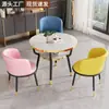 Mesa Pequeña de Té para Balcón, Juego de Mesa y Sillas Pequeñas para Reuniones y Negociaciones de Oficina, Mesa de Café Pequeña para Apartamento Pequeño del Hogar, Mesa de Comedor, Mesa Redonda Pequeña de Ocio