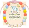 Pulseira de Amizade Boêmia Colorida Contas de Argila Pulseira com Letras Coração Colorido Presente Pulseira Trançada de Argila Macia