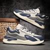 Tênis Masculino de Primavera Sapatos Esportivos de Couro Versátil Casual Corrida Antiderrapante Aumento de Altura Sapatos de Pai Inverno