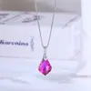 Collar Colgante de Cristal Nuevo Transfronterizo Europeo y Americano Colorido Forma de Gota Taigang Nicho Cadena de Caja Joyería Versátil