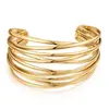 Amazon Pulsera de Aro Geométrica Creativa con Baño de Cobre Transfronteriza para Mujer, Pulsera Vintage de Moda y Sencilla Estilo Ins