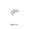 Hebilla de Plata de Ley S925, Hebilla de Acabado, Hebilla de Alambre, Accesorios para Joyería DIY Hechos a Mano, Pulsera de Cuentas, Material para Collares