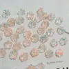 12mm Transparente Dos Tonos Pintura al Óleo Rosa Camelia Con Cuentas Cadena para Teléfono Móvil Pulsera Accesorios para Joyería DIY Venta al por Mayor