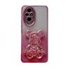 Funda para teléfono Huawei Enjoy Z con purpurina y diseño de oso violento y arena movediza. Funda protectora de goma suave anticaídas para Honor X40.
