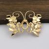 Estilo Antigo Bronze Fundido Galho de Flor Borboleta Pingente Coroa de Cabelo Corpo Principal Ornamento de Cabeça Móvel Acessórios de Material Hanfu Estilo Tang Estilo Palaciano