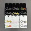 Camiseta Corteiz Série Alcatraz Manga Curta Logo Letra Estampada Gola Redonda Manga Curta
