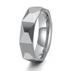 Moda europeia e americana corte simples diamante 6 milímetros de largura anel de aço de tungstênio estilo casual dos homens tungstênio anel de ouro pulseira atacado