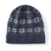 Venta al por mayor de fábrica Cachemira Transfronterizo Otoño e Invierno Nuevo Retro Jacquard Engrosado Cálido Anti-frío Protección para los oídos Gorro de Tejido para la Cabeza