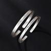 Pulsera de plata de ley 9999 para pareja, pulsera sólida inglesa de plata tailandesa para mujer, pulsera de nicho de nuevo estilo, regalo de San Valentín