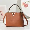 [Bolsas para Mujer Dropshipping] Bolso Tote con Patrón de Cocodrilo Bolso de Mano Nuevo 2025 en Forma de V Gran Capacidad Bolso para Hombro Cruzado para Mujer
