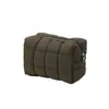 Bolsa Cosmética Cuadros Acolchados de Nailon de Gran Capacidad Transfronteriza, Bolsa de Almacenamiento Octagonal para Artículos de Tocador, Bolsa Cuadrada Pequeña de Mano Cuadros de Burbujas