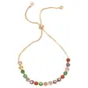 Pulseira de Zircônia Coreana Redonda Ajustável, Toque de Luxo Leve e de Alta Qualidade, Temperamento Suave, Joia Versátil e Estilo Retrô