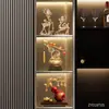 Novo Ornamento de Cristal em Forma de Caqui Estilo Chinês, Tigela de Tesouro para Hall de Entrada, Gabinete de TV, Decoração de Sala de Estar, Presente de Inauguração
