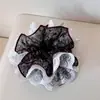 Goma para el pelo de encaje floral azul estilo coreano para mujer, Cuerda para coleta de pelo de alta gama estilo Mori, Modelo nuevo de principios de primavera 2026