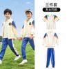 Uniforme escolar de jardín, primavera y otoño, estilo británico, conjunto de uniforme escolar para niños de primer grado, uniforme de clase para estudiantes de primaria, conjunto de tres piezas, estilo universitario