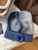 Balakla - Gorro a juego de colores para mujer, cálido, con orejeras, para otoño e invierno, gorro para la cabeza, bufanda, gorro de lana de punto integrado, tendencia
