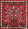 Lenço de Bolso Retrô Pequeno com Estampa Floral Dupla Face Personalizada em Seda Sintética para Exportação Masculina Suporta Imagens e Amostras Logotipo