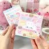 Papel adhesivo desprendible con forma de cachorro de dibujos animados, bloc de notas para estudiantes, papel para mensajes y notas adhesivas.