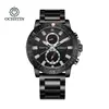 Reloj Augusten para Hombre de Marca Original, Reloj de Cuarzo Multifuncional, Correa de Acero Inoxidable, Reloj de Pulsera Resistente al Agua, Disponible para Dropshipping