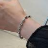 Pulseira Cubo de Zircônia Arco-Íris Quadrado Retrô Feminina Estilo Ins Personalizada Luxo Leve Design de Nicho Alta Qualidade 2023 Nova Fashion