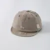 Novo estilo de chapéu de sol para bebê, boné macio com aba para bebê, estilo coreano, primavera e outono, chapéu lavado vintage desgastado, comércio exterior