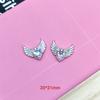 Pequeño Vidrio Diamante Rosa Forma de Corazón Aleación Accesorios de Joyería DIY Accesorios para el Cabello Ropa Funda para Teléfono Móvil Materiales Hechos a Mano