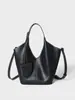 Bolso de Mujer Estilo Nuevo Bolso de Mujer Piel Genuina Bolso de Hombro Bajo el Brazo Bolso Tote de Cuero de Vaca Transfronterizo Nicho Cruzado Retro Piel Suave Gran Capacidad