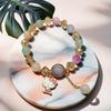 Pulsera de Ojo de Gato Mariposa Blanca/Azul/Morada/Verde/Rosa para Mujer Moda Elegante Más Fácil de Combinar Pulsera de Temperamento Transmisión en Vivo Nuevo Estilo Caliente